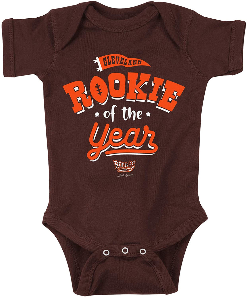 Rookie of the Year  Cleveland Pro Football Baby Bodysuits or