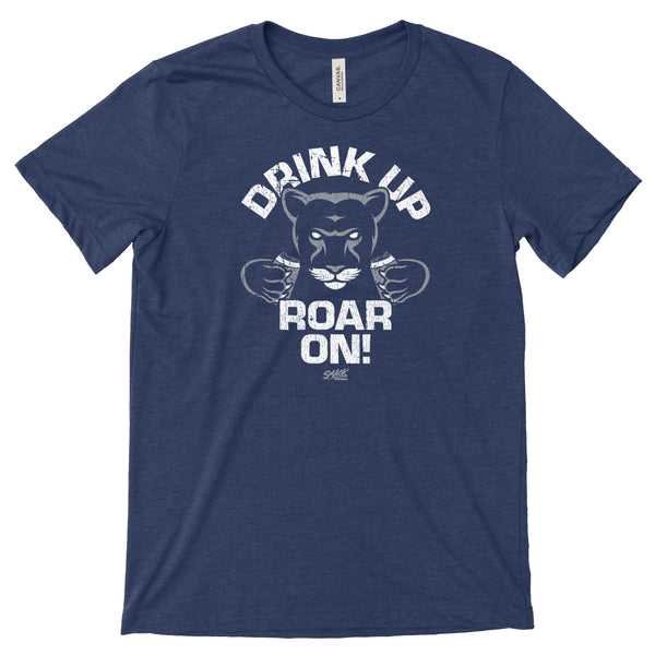 Smack Apparel State College A Drinking Town with A Football Problem Gray T-Shirt (Sm-5X) | Penn State Fan Gear XXX-Large / Short Sleeve