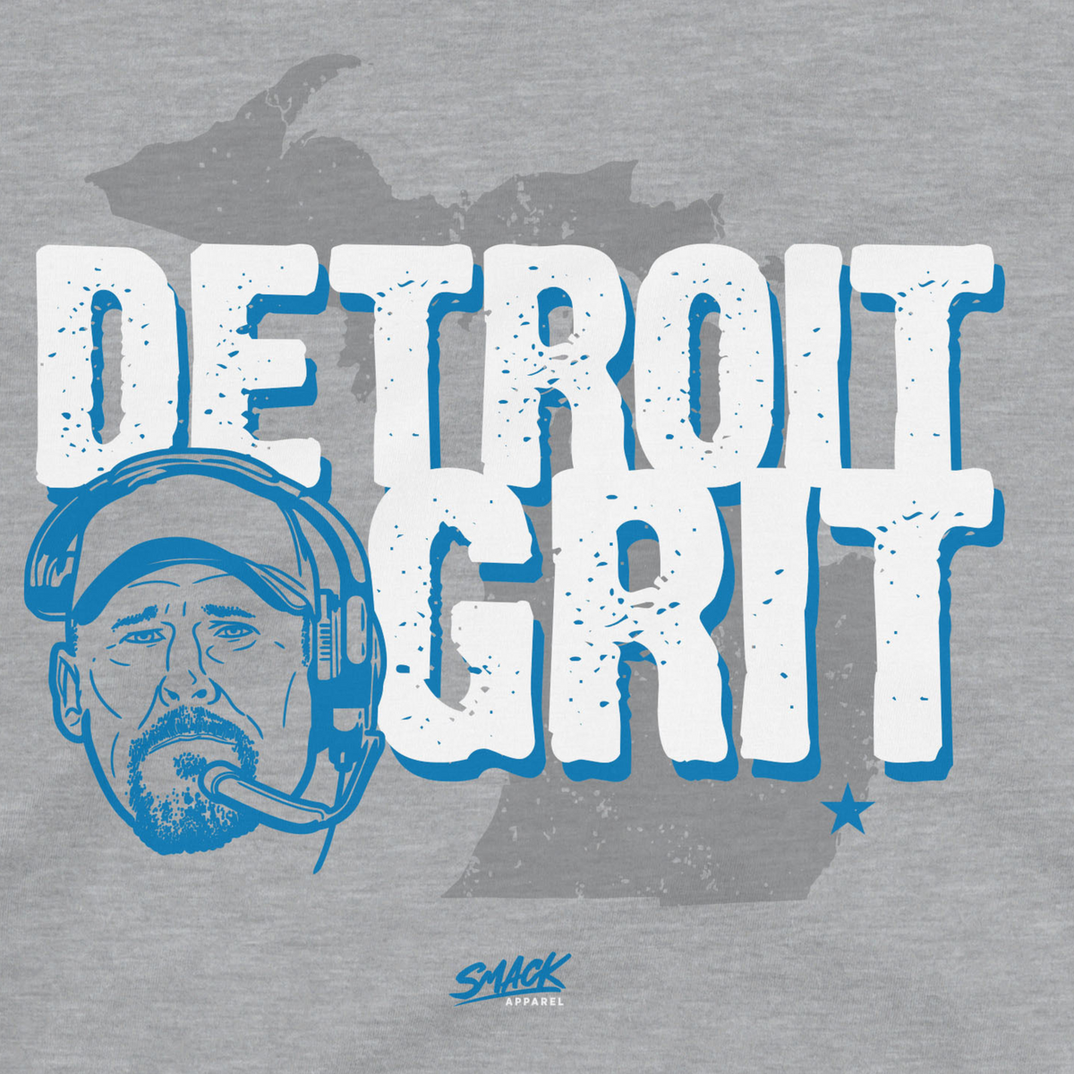 Detroit Football Grit, Adult T-Shirt / 2XL - Pro Football - Sports Fan Gear | BreakingT