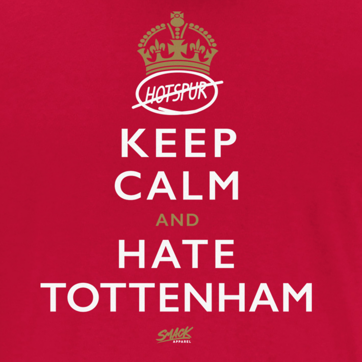  Keep Calm and Hate Tottenham T-Shirt for Arsenal Soccer Fans  (SM-5XL) : Sports & Outdoors
