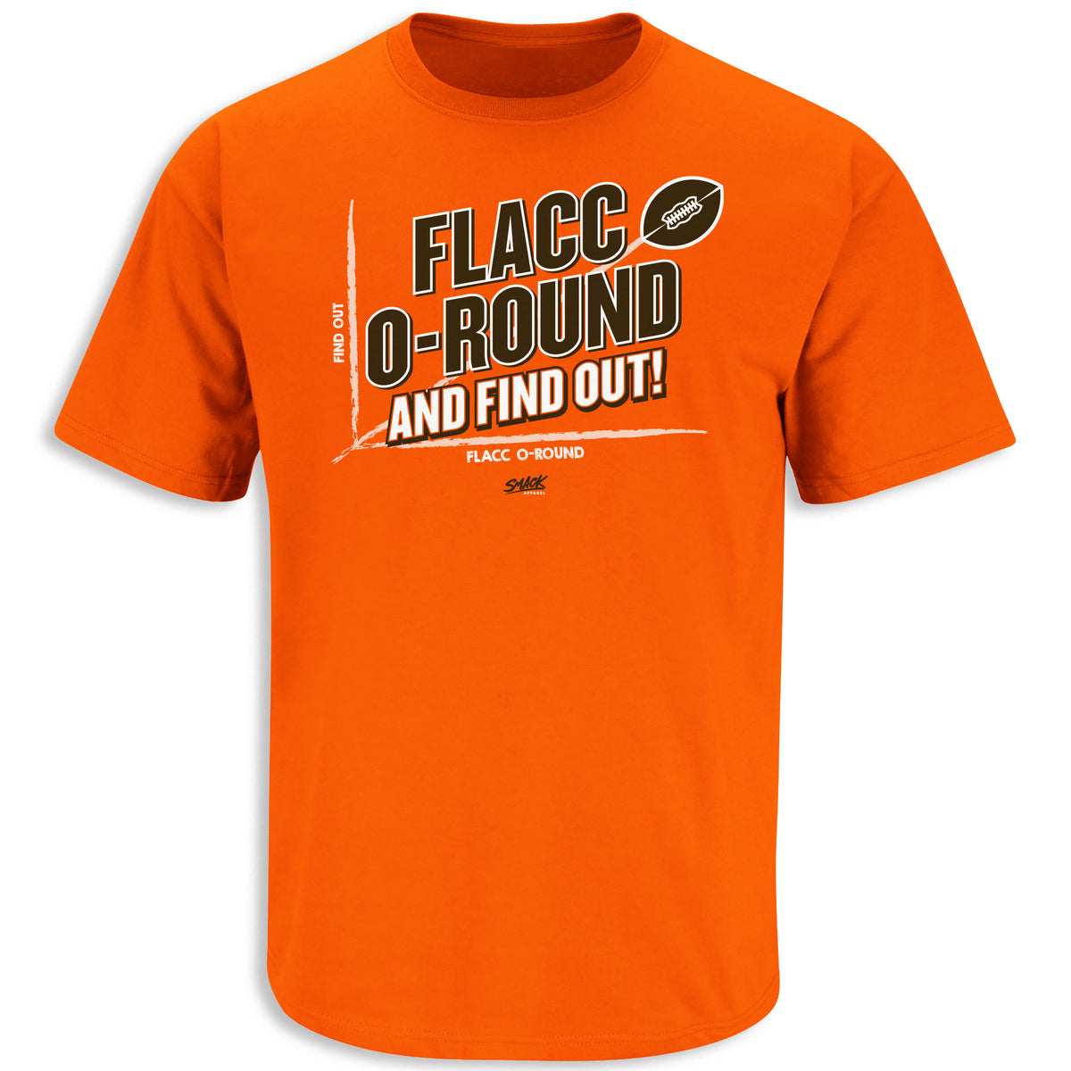 Flacco-round and Find Out! T-Shirt for Cleveland Football Fans (SM-5XL)