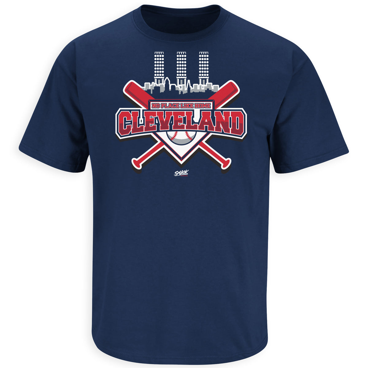 Smack Apparel Cleveland A Drinking Town with A Baseball Problem Shirt | Cleveland Baseball Fans X-Large / Short Sleeve