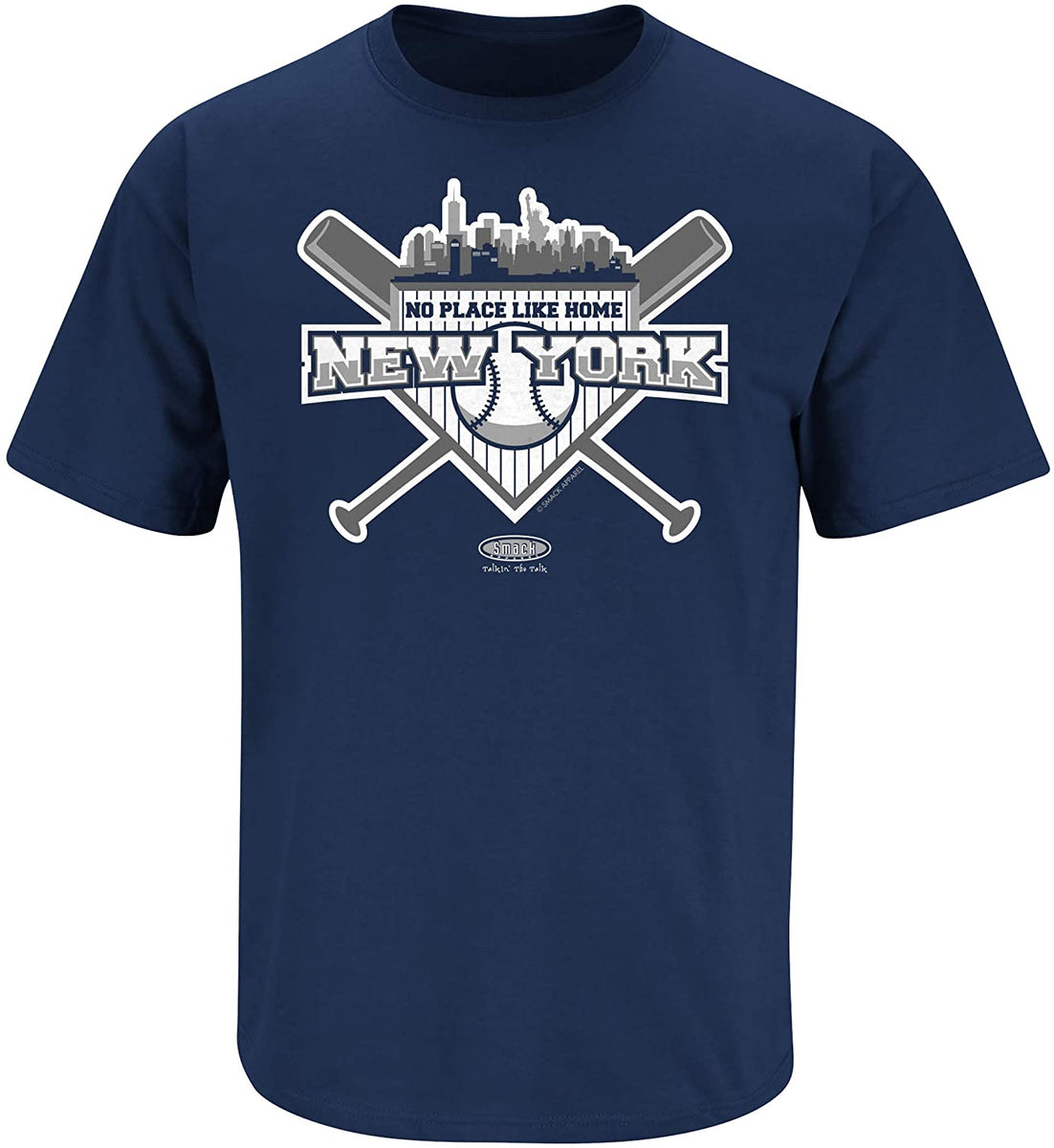 No Place Like Home Shirt | New York Baseball Fans (NYY) Apparel | Shop Unlicensed New York Gear 3XL / Navy / Short Sleeve