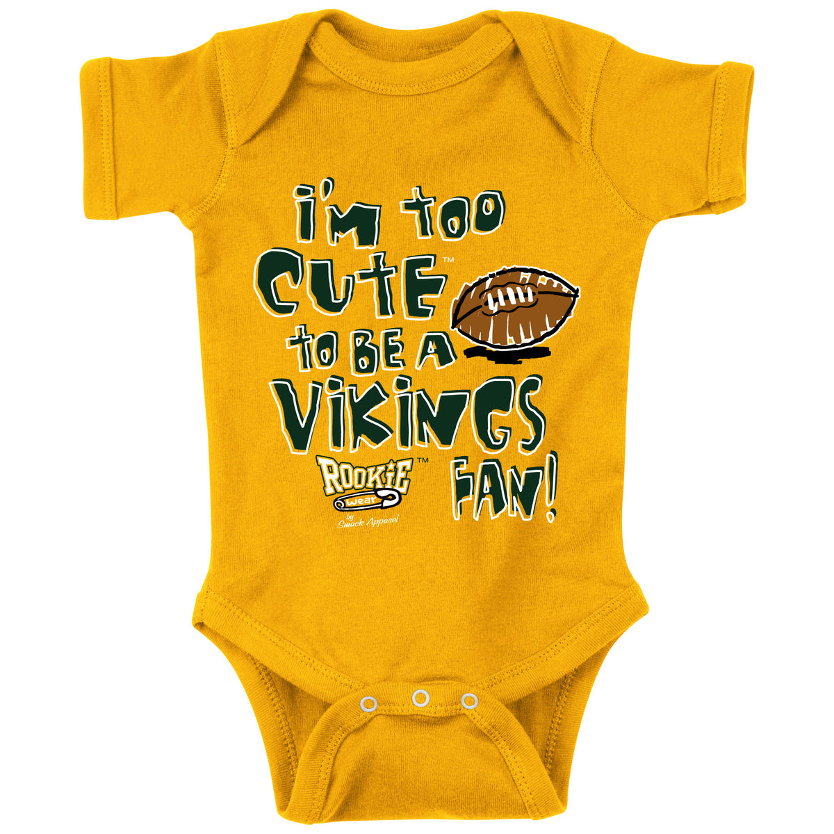 Too Cute to be a Chiefs Fan  Baby Bodysuits or Toddler Tees – Smack Apparel