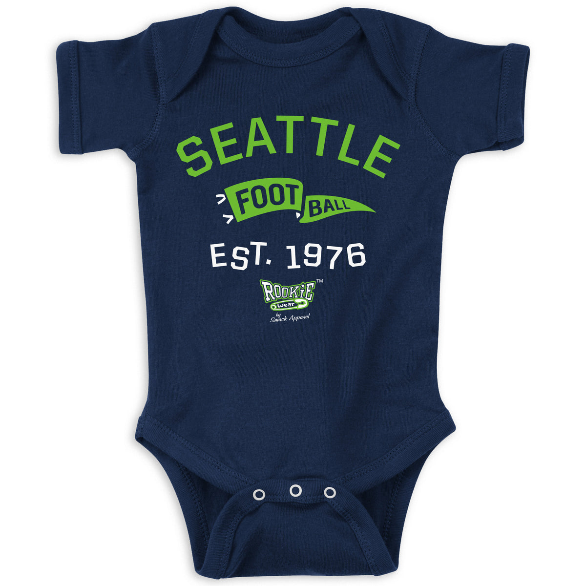 Retro Pennant Baby Apparel for Seattle Football Fans – Smack Apparel