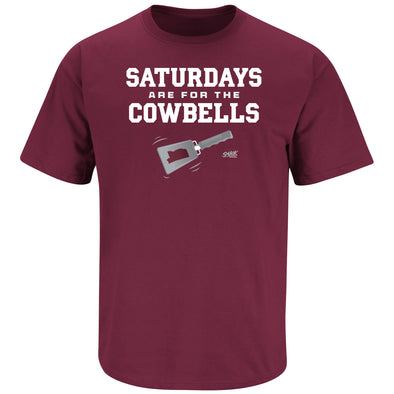 Saturdays Are For The Cowbells T-Shirt for Mississippi State Fans