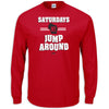 Saturdays We Jump Around T-Shirt for Wisconsin College Football Fans