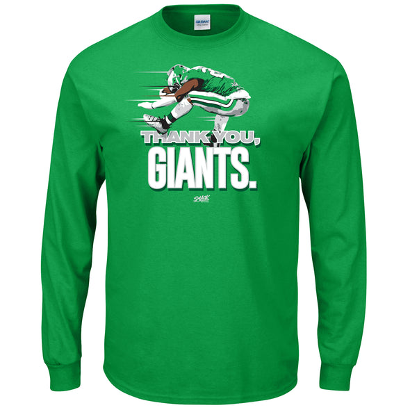 Thank You, Giants T-Shirt for Philadelphia Football Fans (SM-5XL)