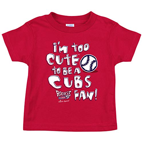 Rookie Wear by Smack Apparel St Louis Baseball Fans. I'm Too Cute Onesie (NB-18M) or Toddler Tee (2T-4T)
