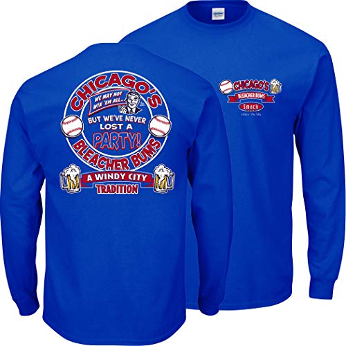 Chicago Pro Baseball Apparel | Shop Unlicensed Chicago Gear | Chicago's Bleacher Bums | A Windy City Shirt Large / Short Sleeve / Blue