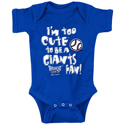Los Angeles Dodgers Fans. I'm Too Cute Blue Onesie (NB-18M) & Toddler Tee (2T-4T) 4T