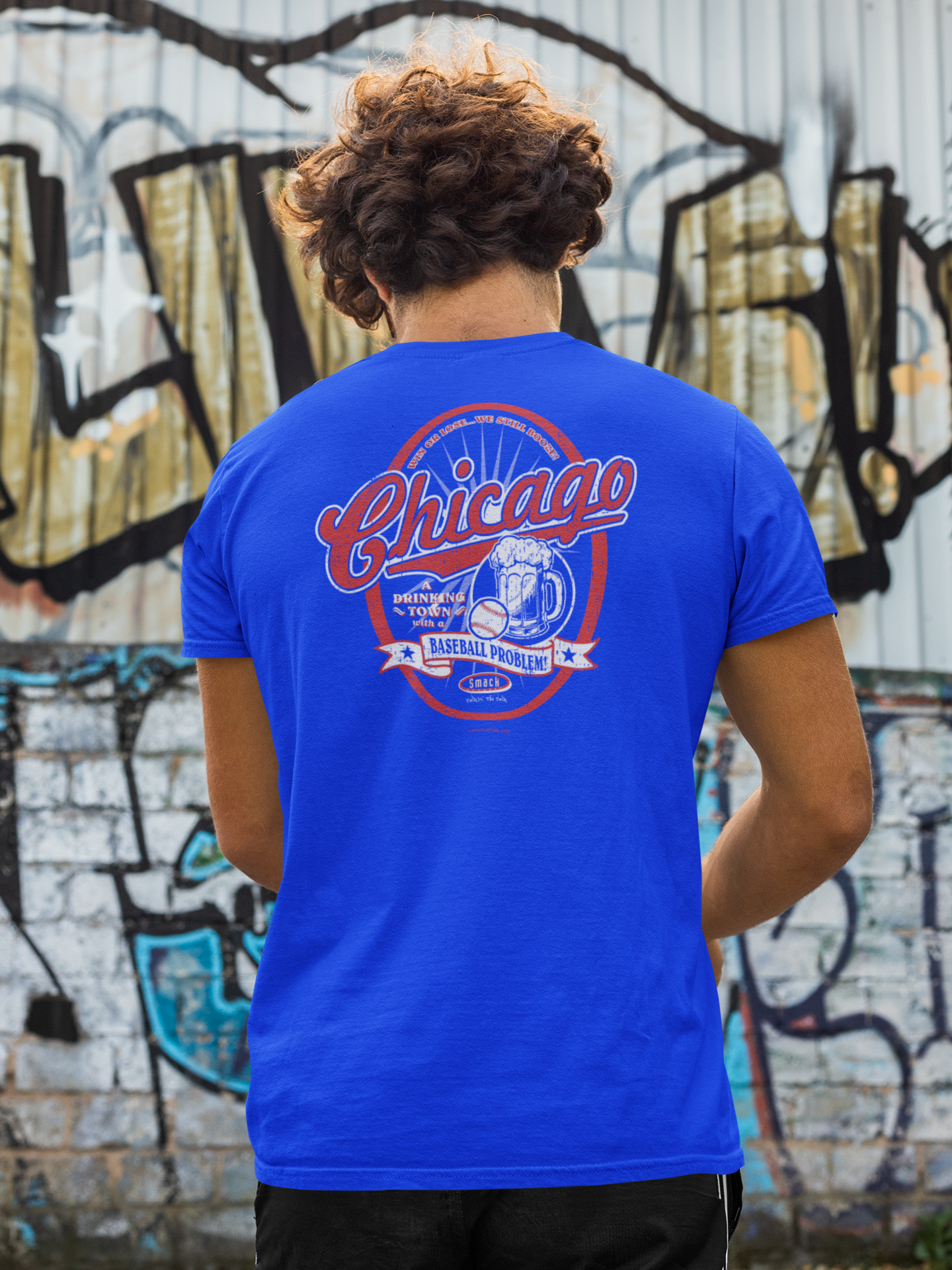Men's Majestic Royal Chicago Cubs Assist T-Shirt