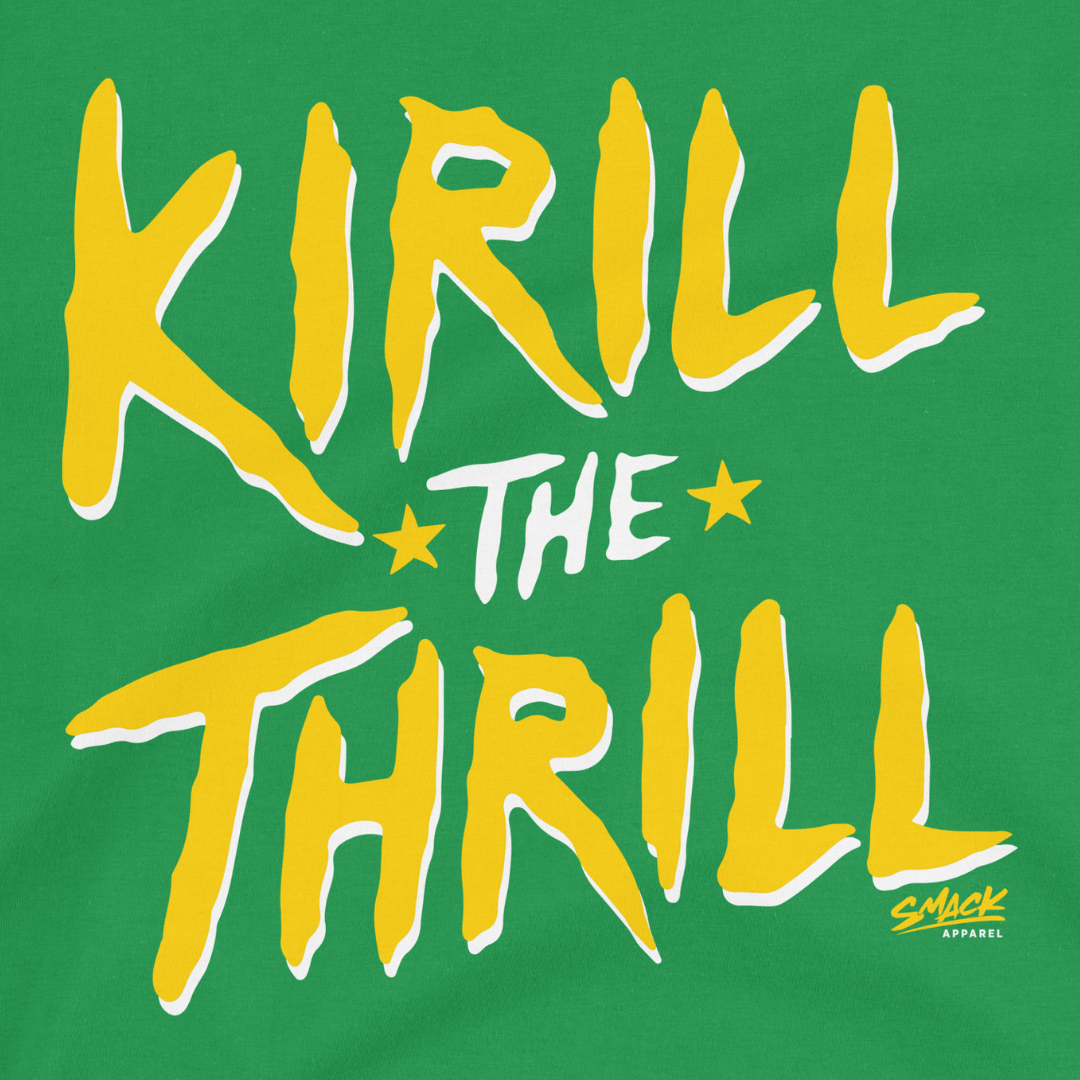 RuffClothing Kirill Kaprizov Shirt - Minnesota Hockey Kids Shirt - Kirill The Thrill - Kids Ice Hockey T-Shirt - Funny Hockey Shirt for Kids - Youth