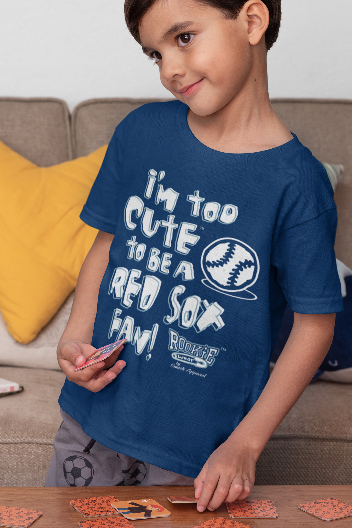 New York Baseball Fans (NYY). I'm Too Cute Baby Bodysuit (NB-18M) or Toddler Tee (2T-4T) (Rookie Wear by Smack Apparel) 3T / Toddler Tee (Anti-Red Sox