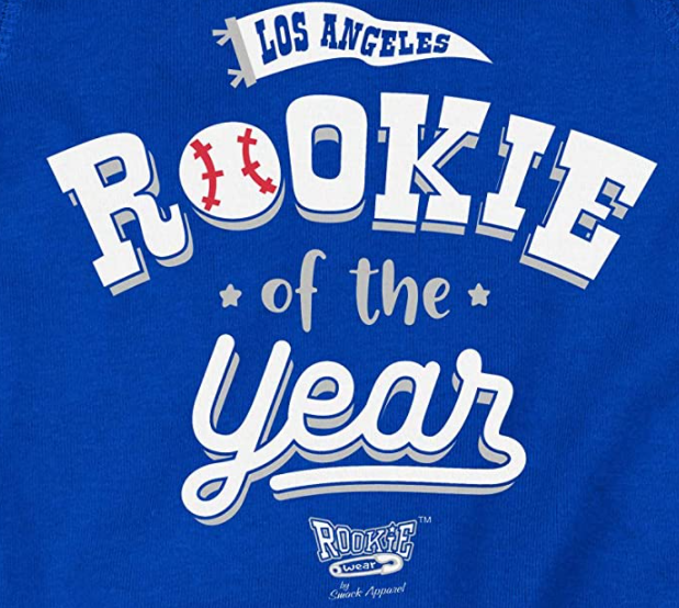 La Rookie of The Year  Los Angeles Baseball Fans - Baby Bodysuits or  Toddler Tees 4T 